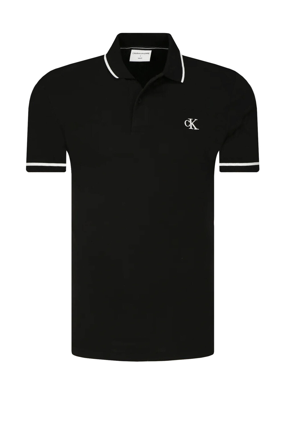 

Поло CALVIN KLEIN JEANS slim fit pique, черный