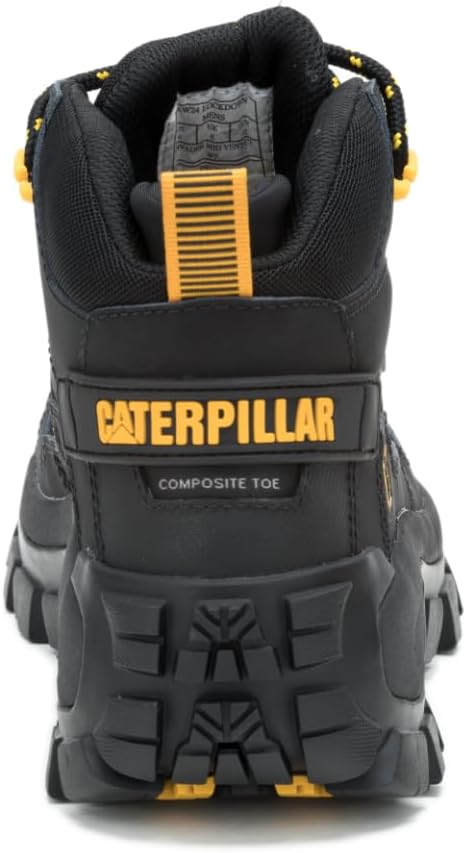 Мужские ботинки CAT Invader Mid Vent Waterproof с композитным защитным носком, неметаллические, черный — фото 3