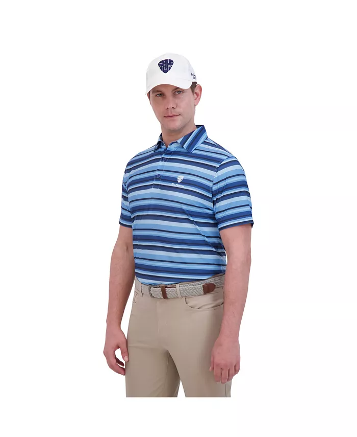 

Мужская спортивная поло Tech Jersey Sports Fit с разноцветными полосками Ben Sherman, синий