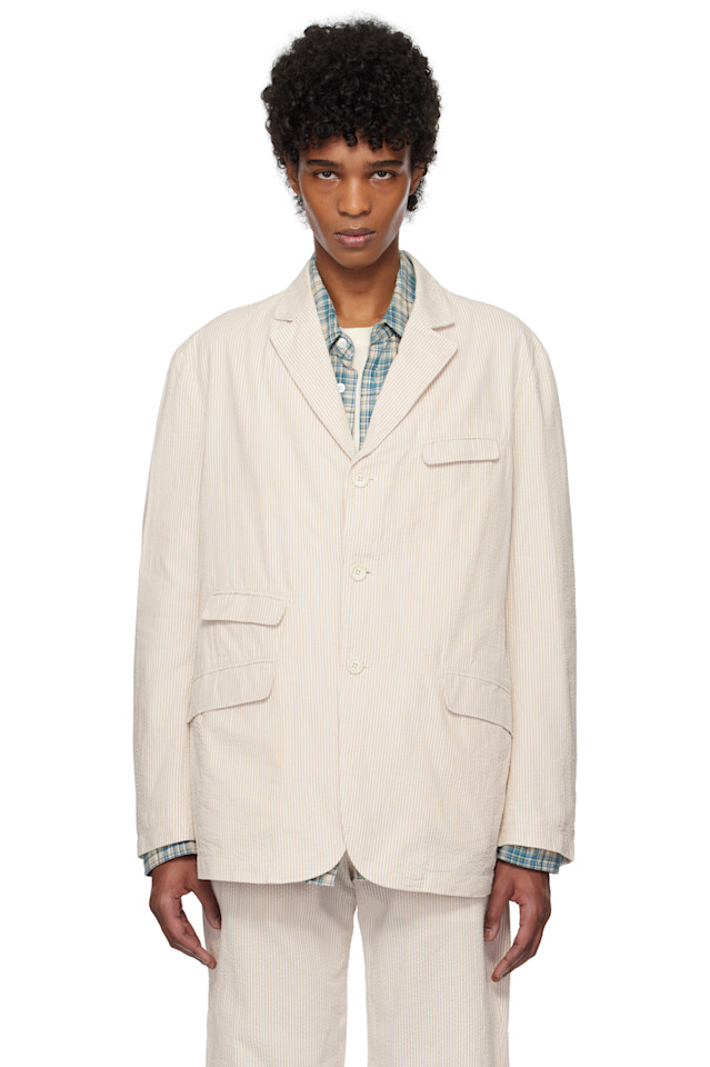 

Андовер блейзер Engineered Garments, бежевый