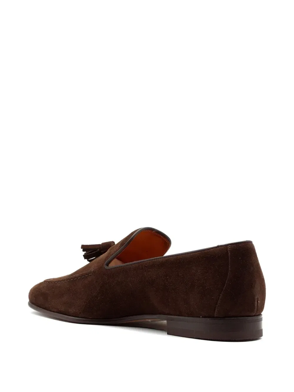 Лоферы из замши с кисточками Berwick Shoes, коричневый — фото 3