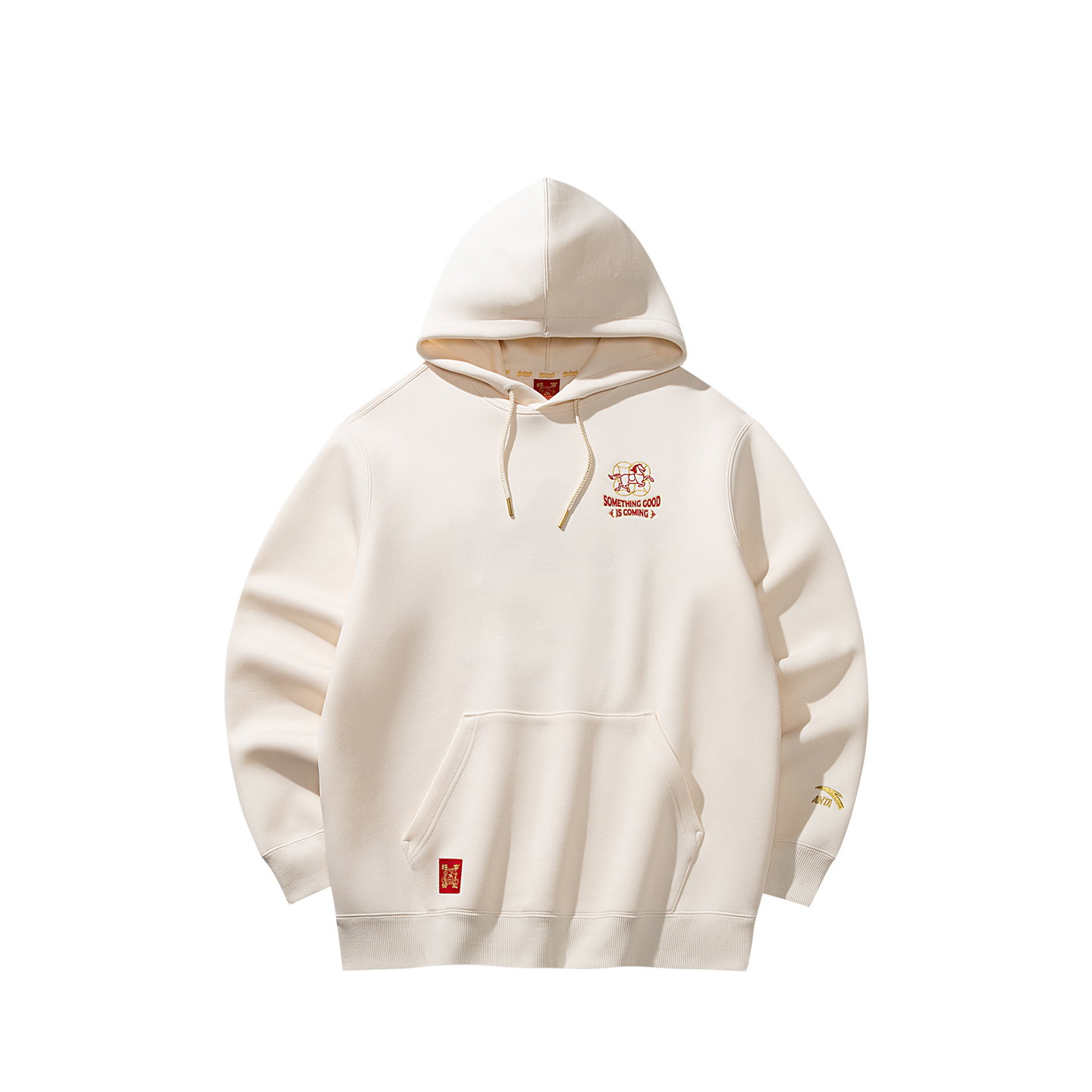 

Anta Мужская толстовка цвета "молочная соль" белого цвета