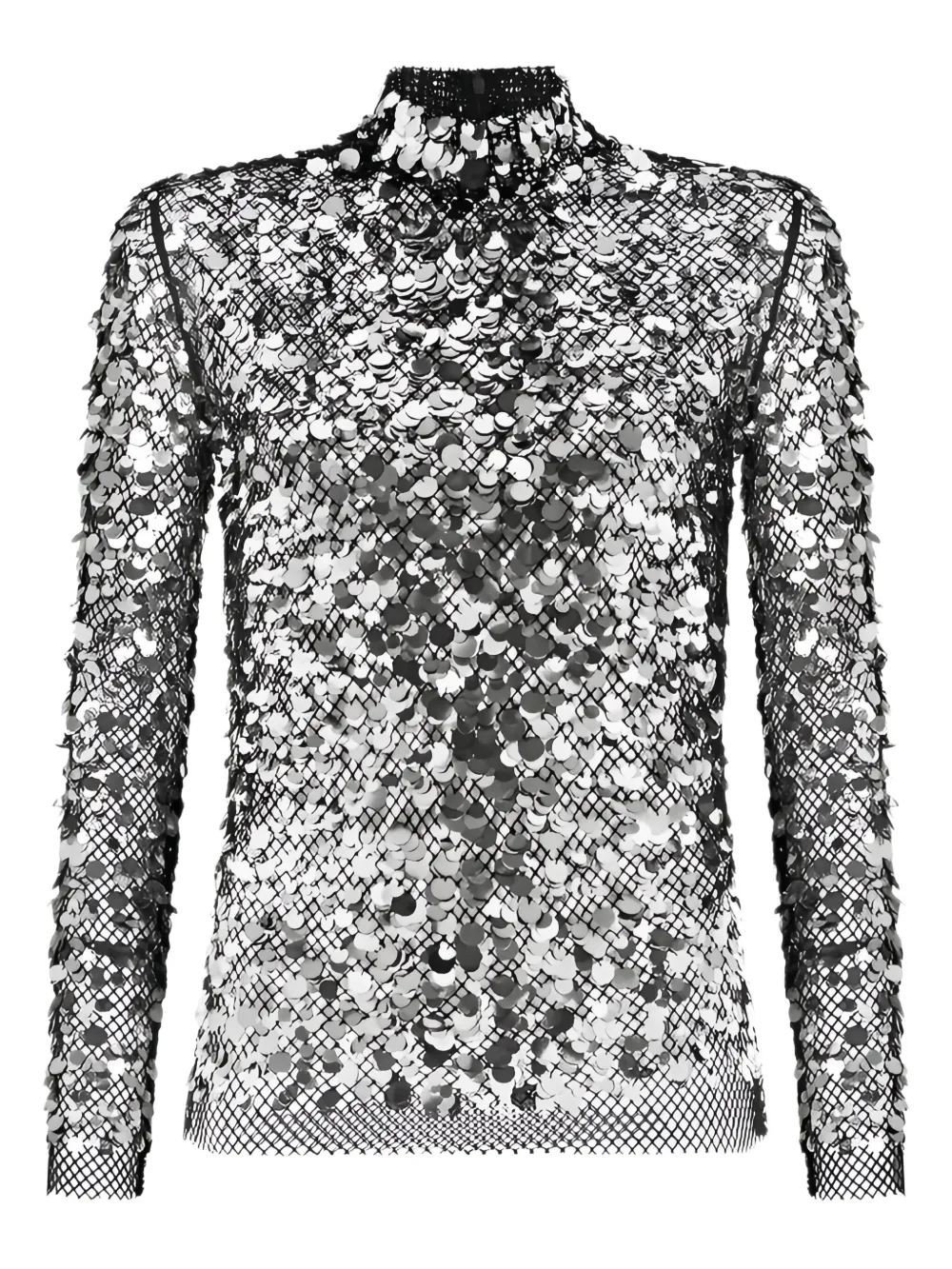 

Топ с пайетками TOM FORD, серебяный