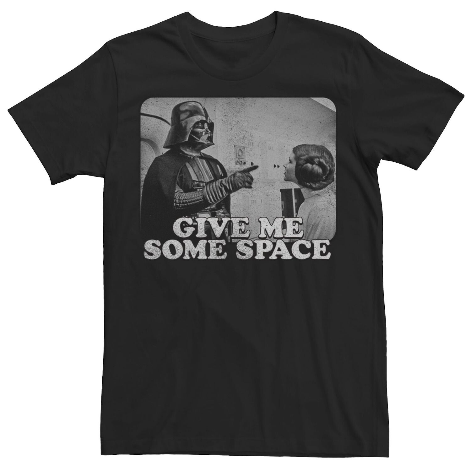 

Мужская футболка Darth Vader Give Me Some Space Leia Star Wars