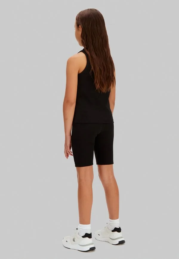 Велосипедные шорты-леггинсы в рубчик Calvin Klein Jeans, Black — фото 3