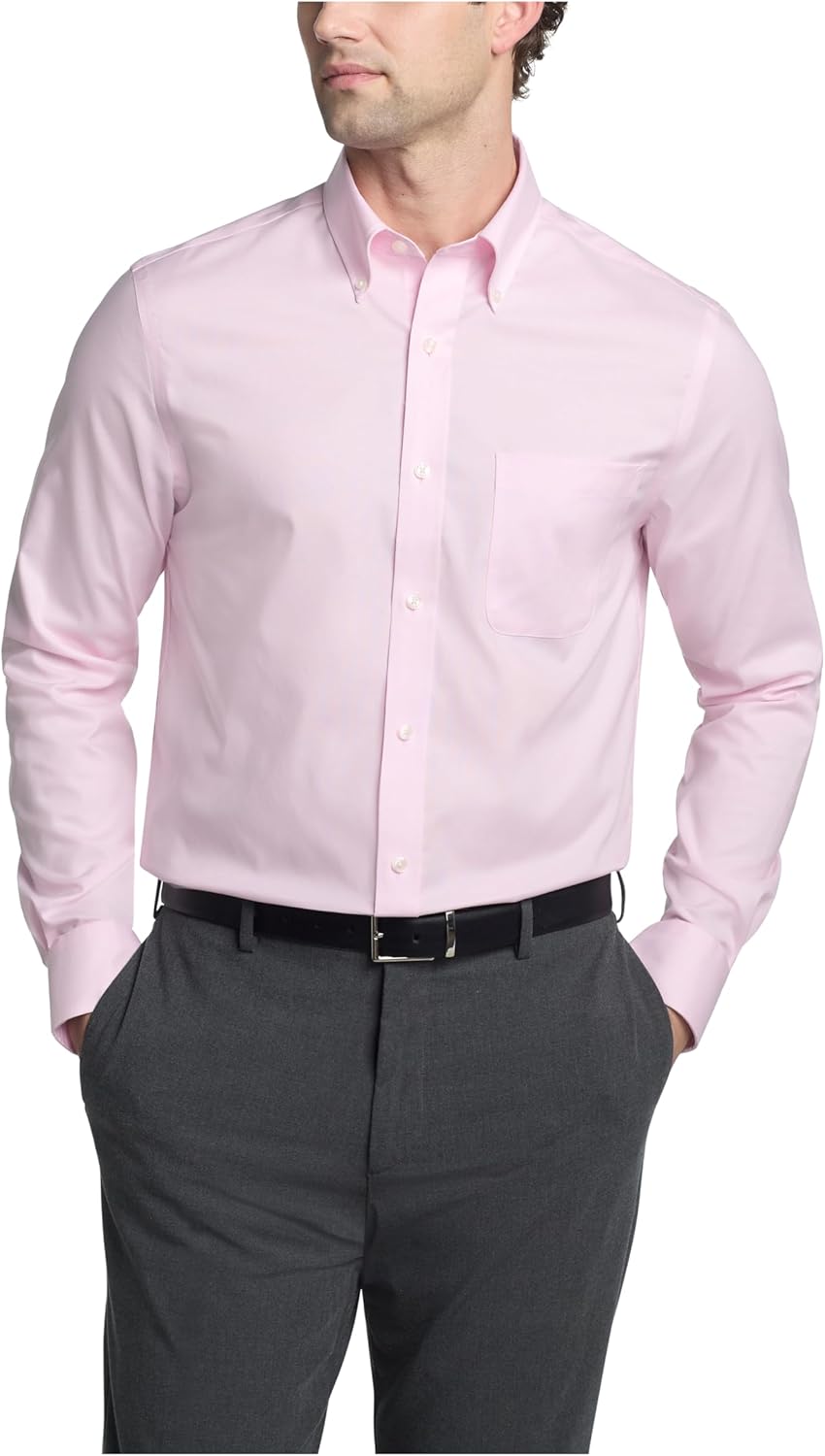 

Мужская классическая рубашка Tommy Hilfiger, стандартный крой, базовые вещи, Classic Pink