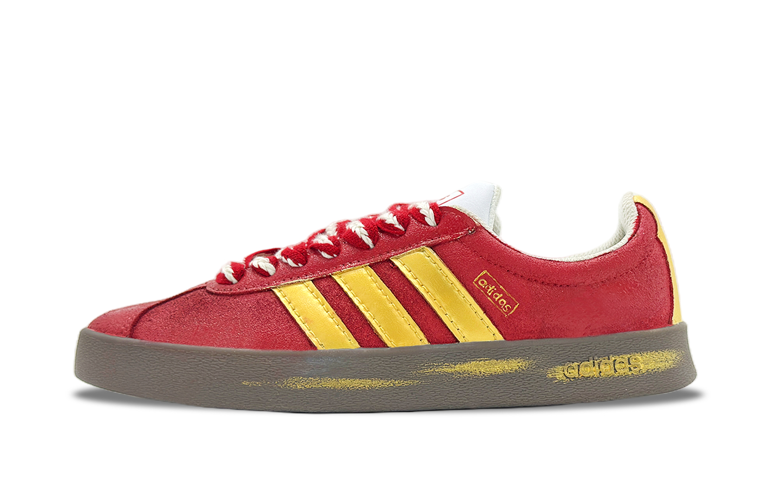 

Adidas VL COURT 20 Lifestyle Funi Maple Cushioning, Wear Resistant Low top Skateboard Shoes Unisex Red