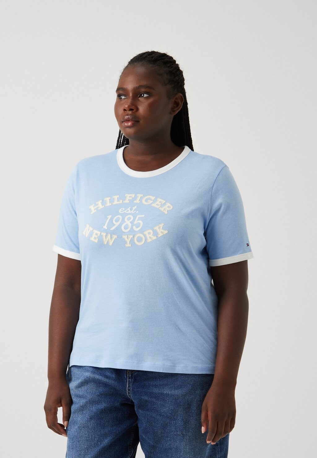 

Футболка с набивным рисунком VARSITY RINGER TEE Tommy Hilfiger, синий
