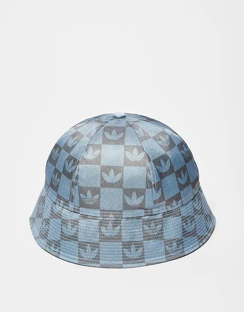 

Панама с монограммой adidas Originals синего цвета