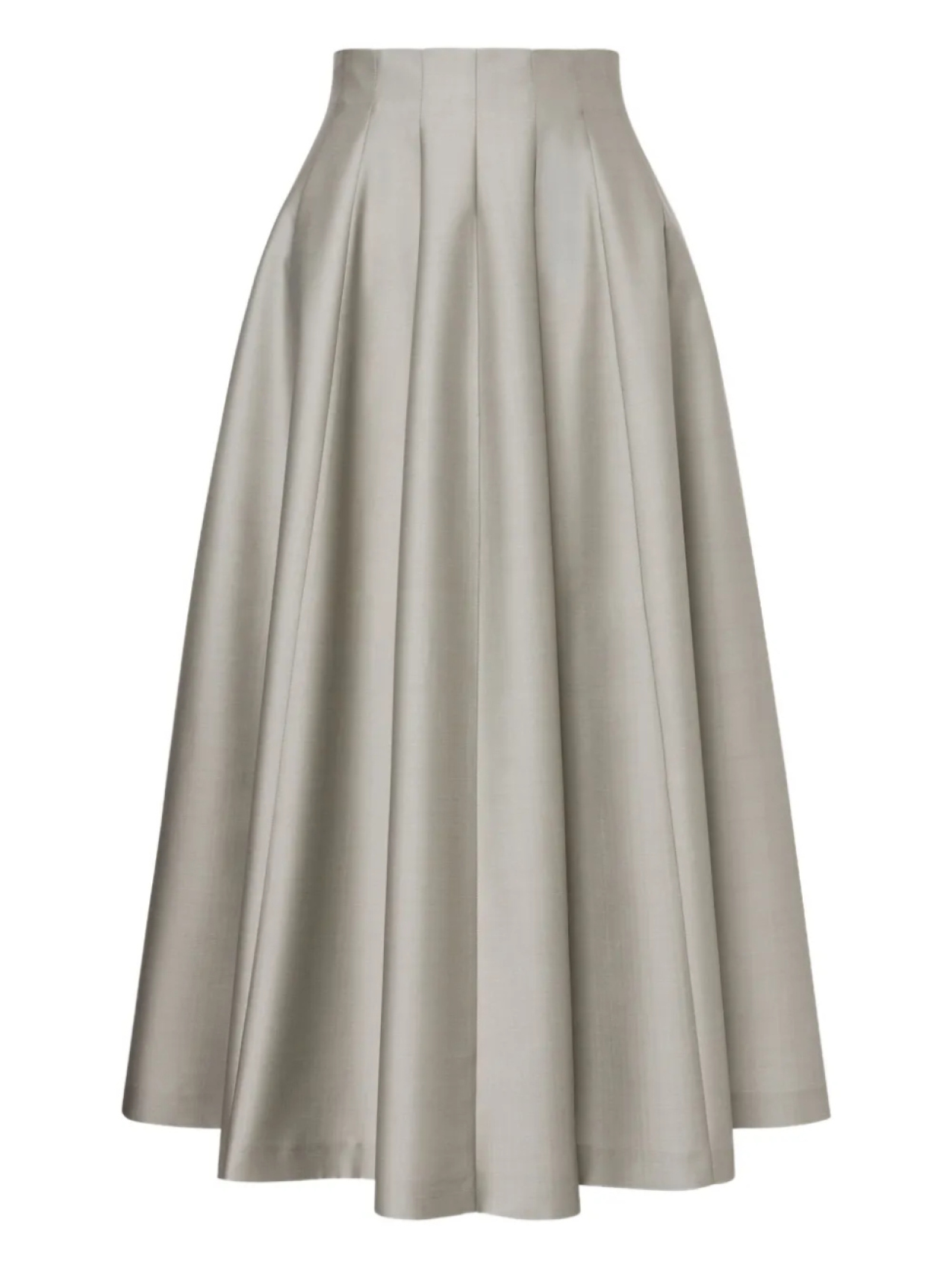

Alberta Ferretti юбка миди со складками, серый