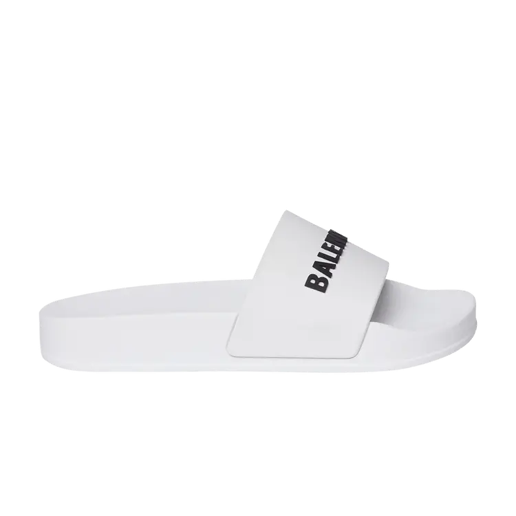 

Кроссовки Balenciaga Pool Slides Kids White Black, белый