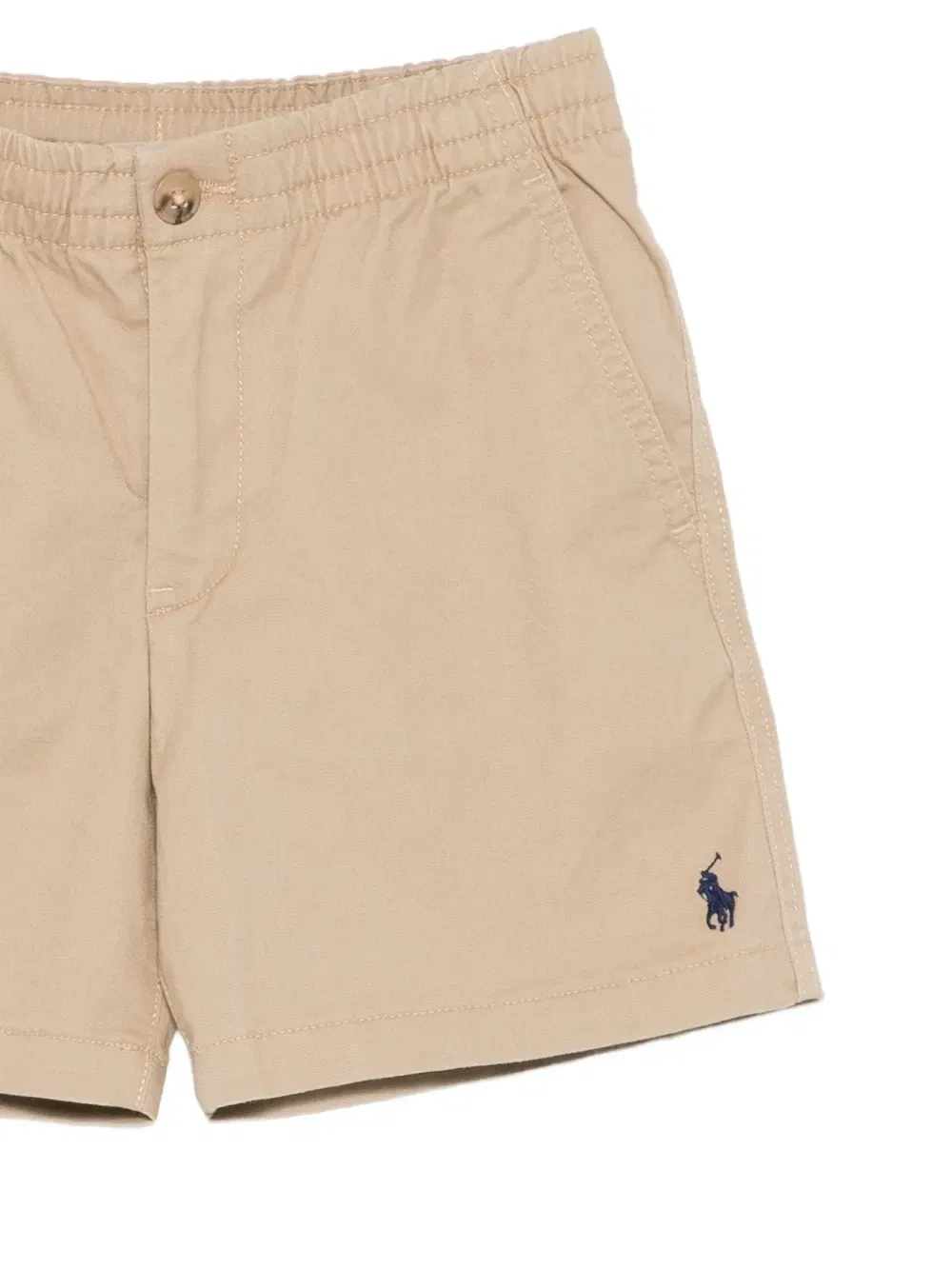 Шорты с логотипом Polo Ralph Lauren Kids, бежевый — фото 3
