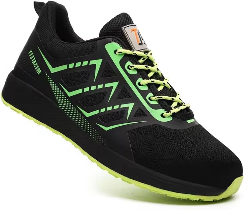 

Легкие кроссовки с сеткой, устойчивые к проколам, с защитным стальным носком, противоскользящие, зеленого цвета Honxinm