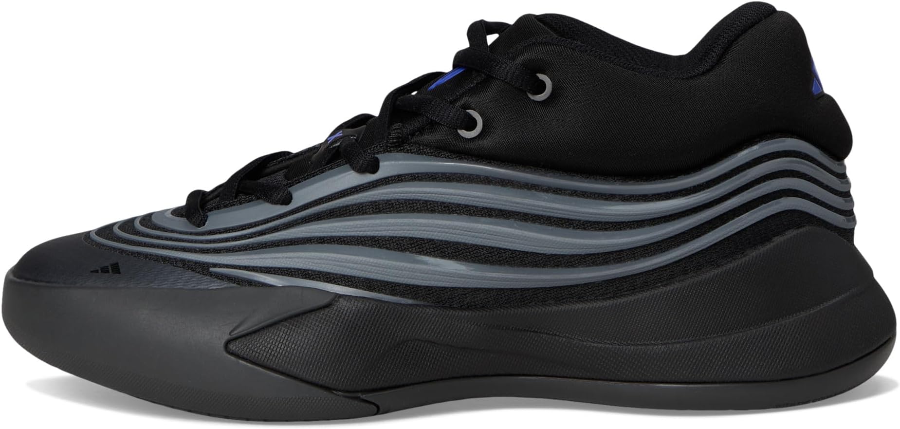 Кроссовки adidas Kids Dame X Basketball Shoes, цвет Black/Iron Metallic/Lucid Blue — фото 4