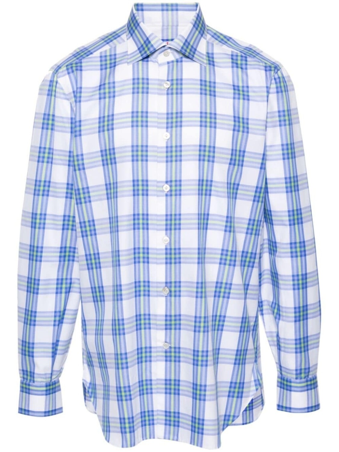 

Kiton рубашка в клетку, синий