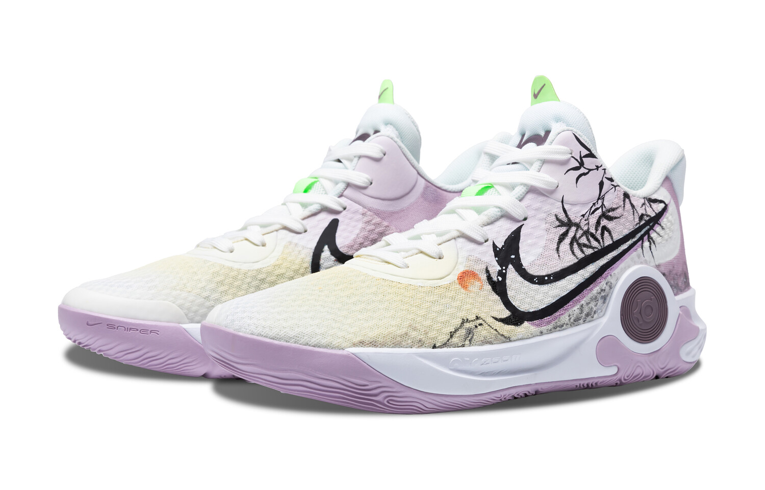 

Кроссовки Nike KD Trey 5 IX Vintage Basketball Shoes Unisex Mid-top White/purple, фиолетовый