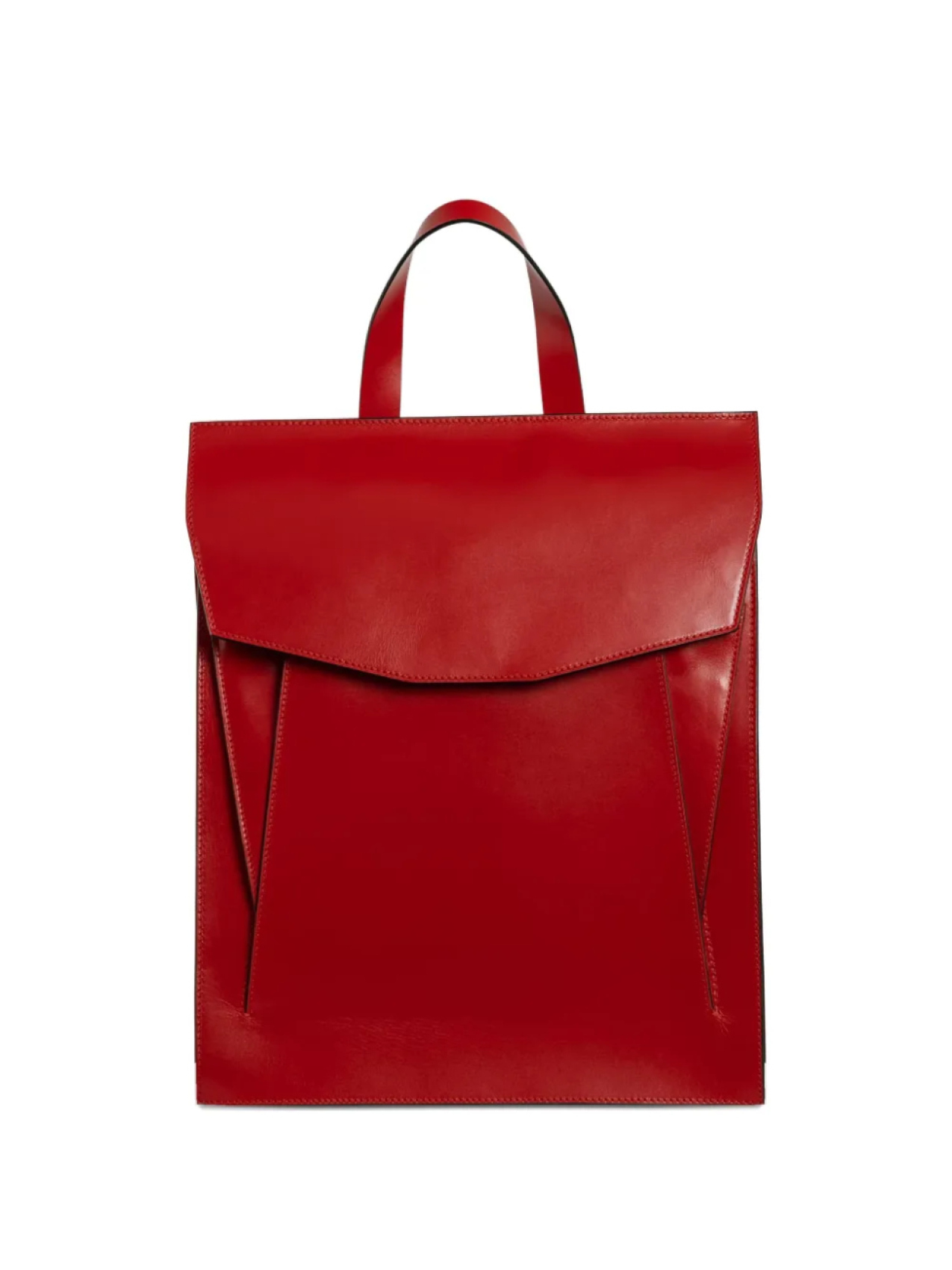 

Рюкзак Merryl Tielman Claudie из кожи с карманом-клапаном, красный