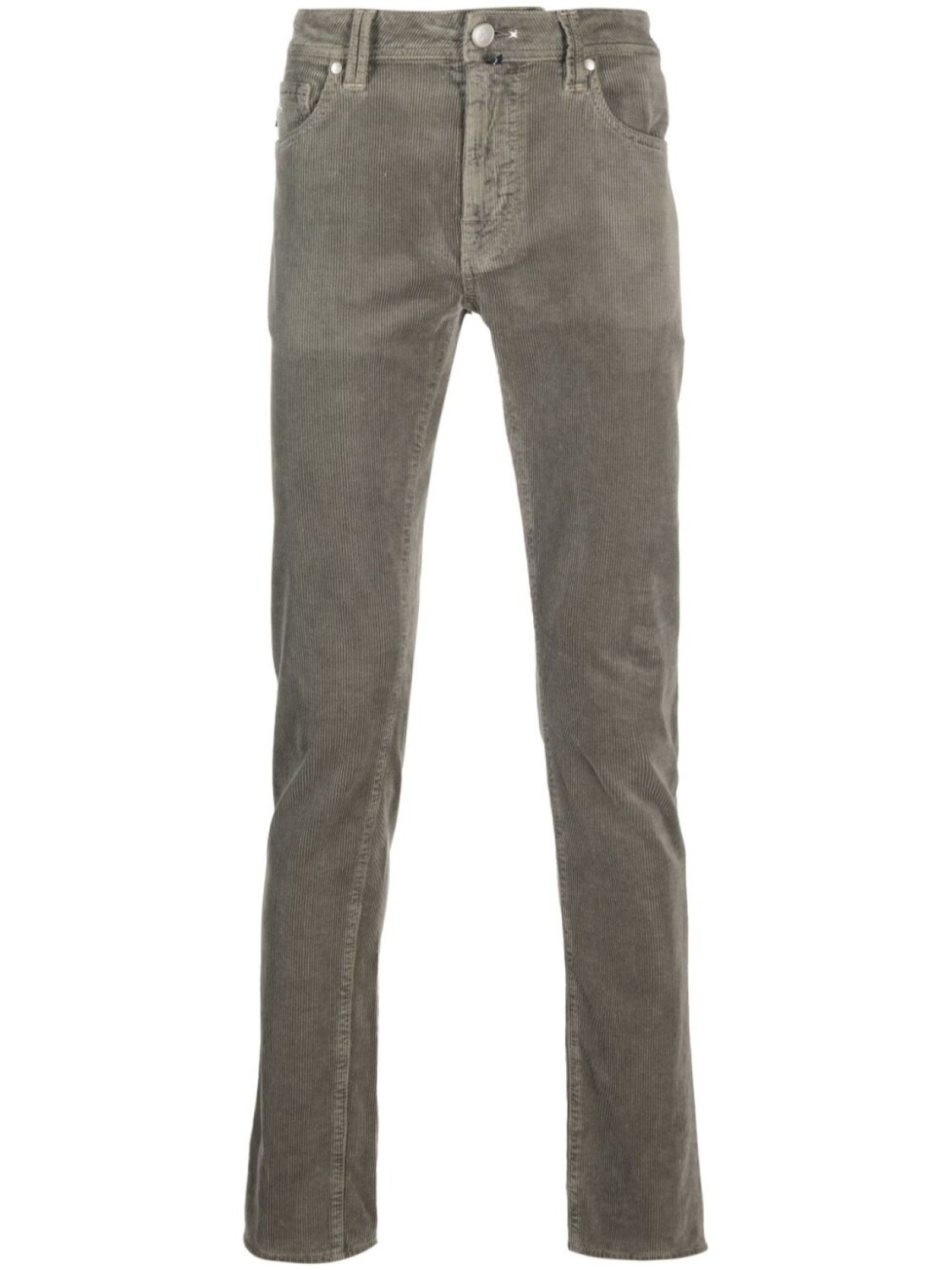 

Вельветовые брюки узкого кроя Sartoria Tramarossa, серый