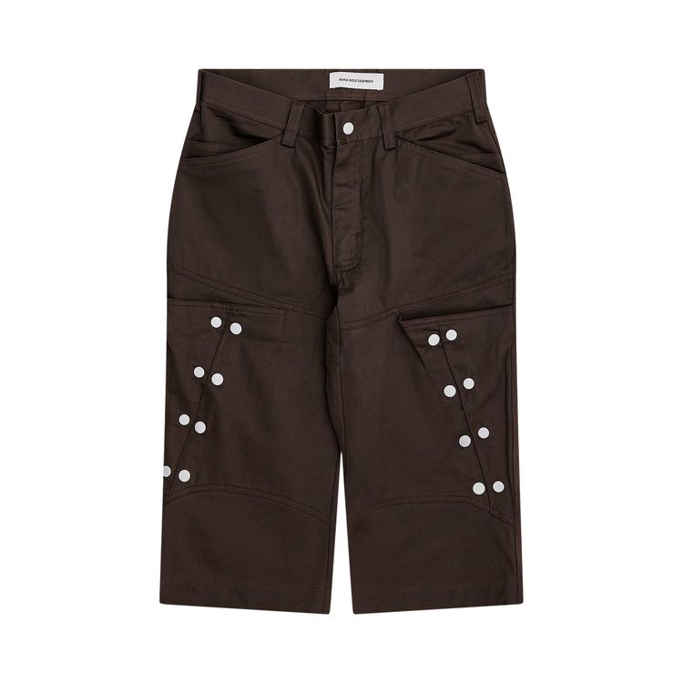 

Шорты Kiko Kostadinov Inex Snap Shorts 'Java Brown', коричневый