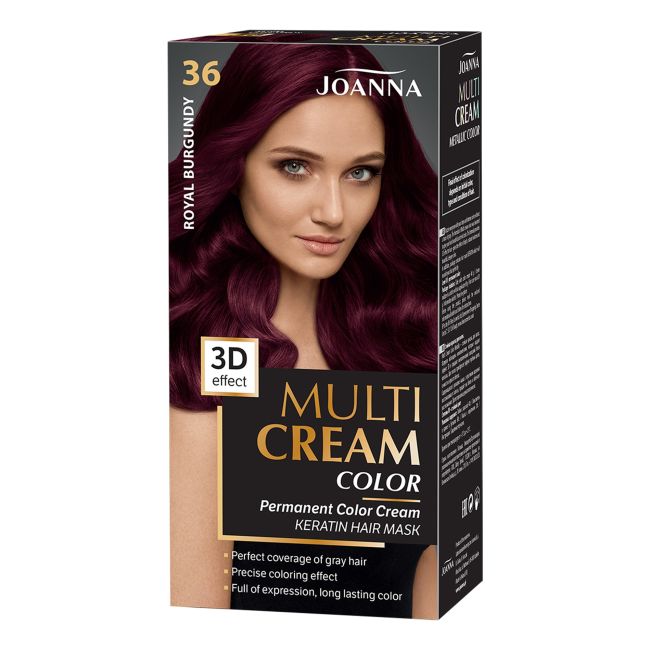 

Мульти крем-краска для волос Joanna, цвет 36 royal burgundy