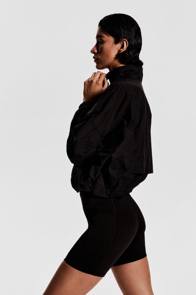 

Куртка для бега из материала drymove H&M, черный