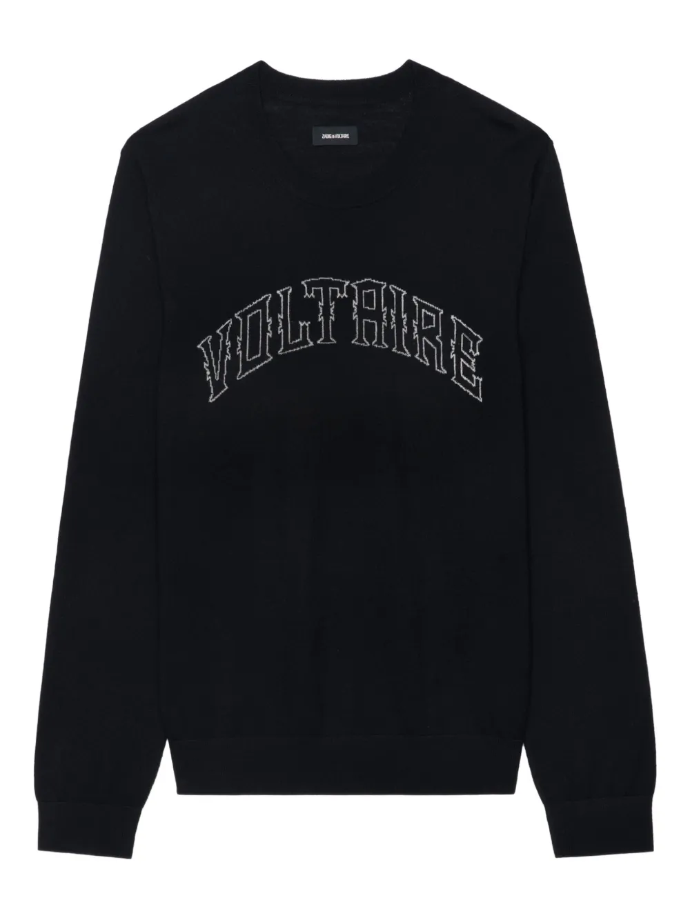 

Шерстяной свитер с логотипом Zadig&Voltaire, черный