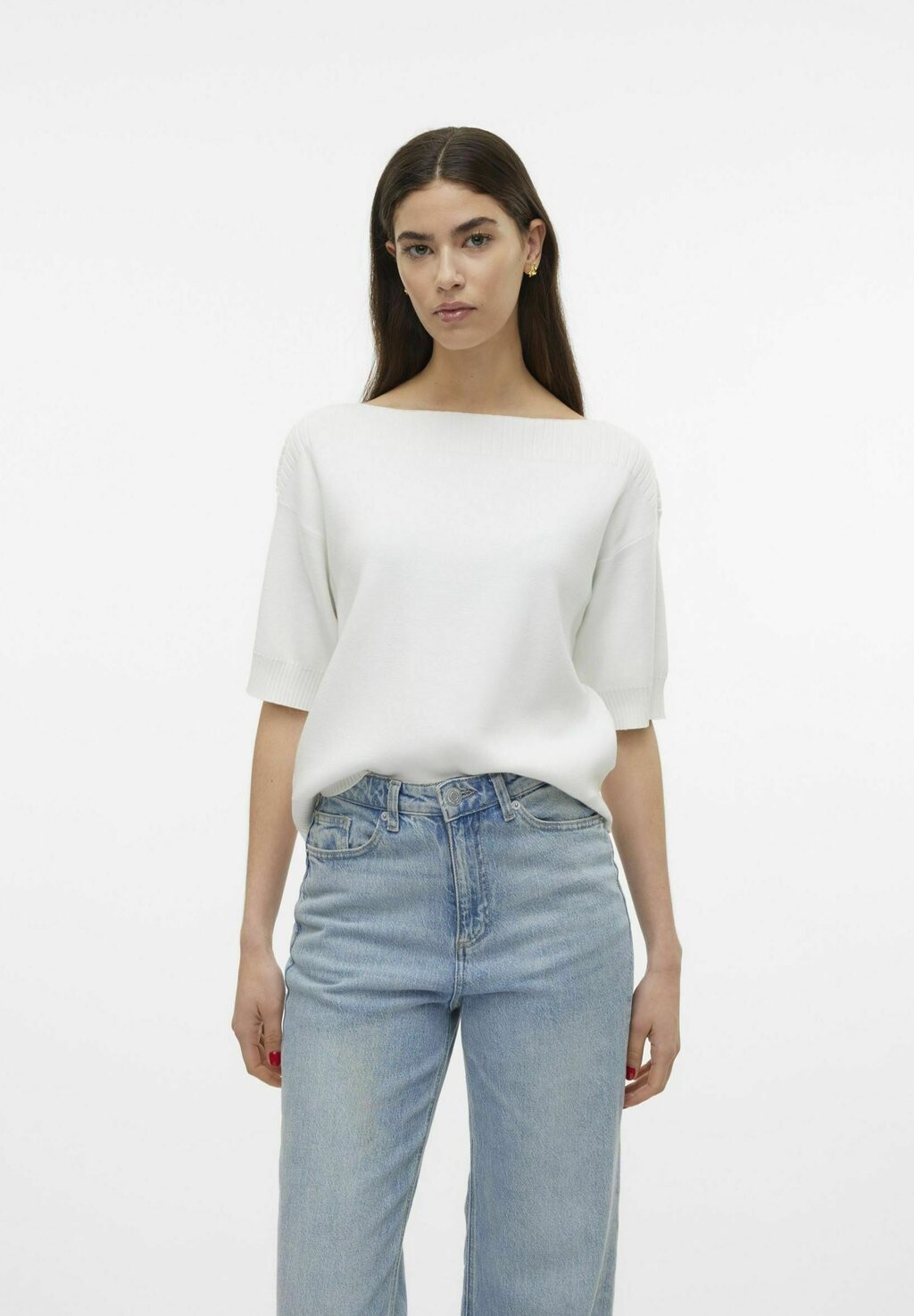 

Футболка базовая JEMMA Vero Moda, цвет snow white