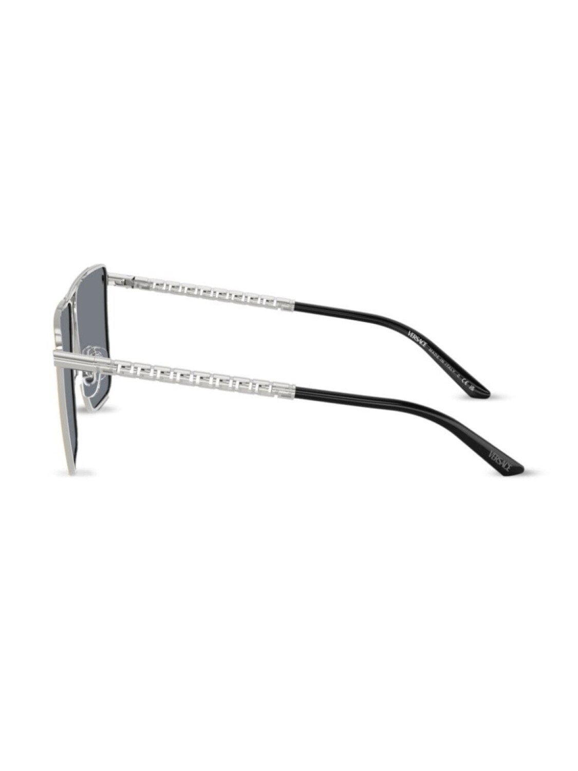 Солнцезащитные очки Tubular Greca в квадратной оправе Versace Eyewear, золотистый — фото 3