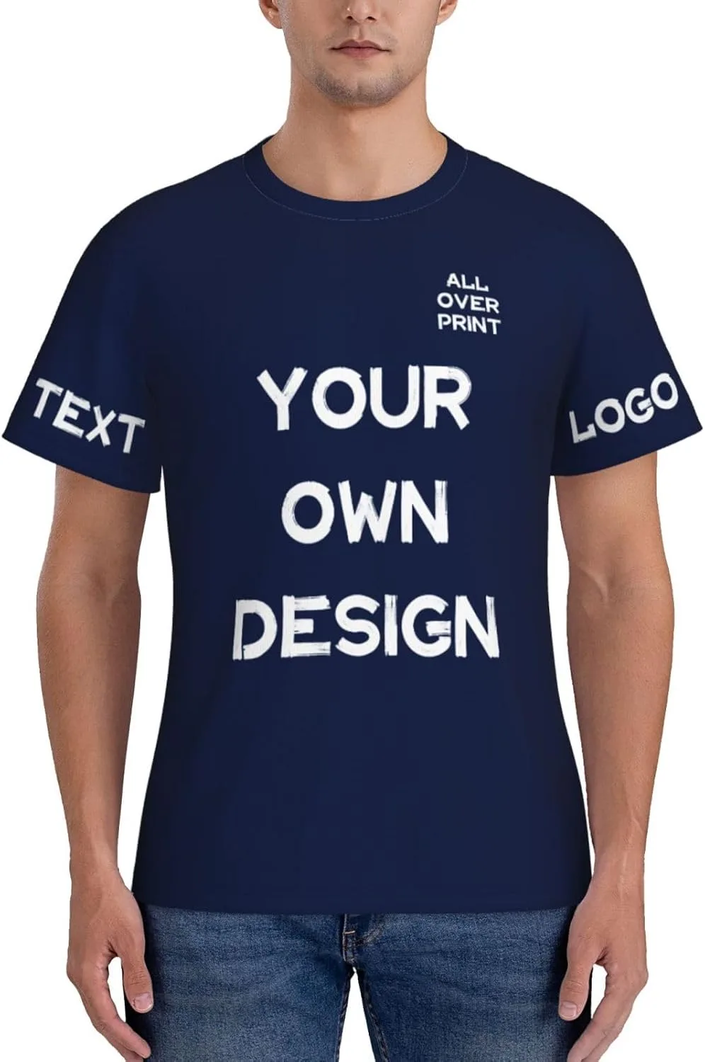 

Футболка с принтом Custom Shirt с логотипом и текстом