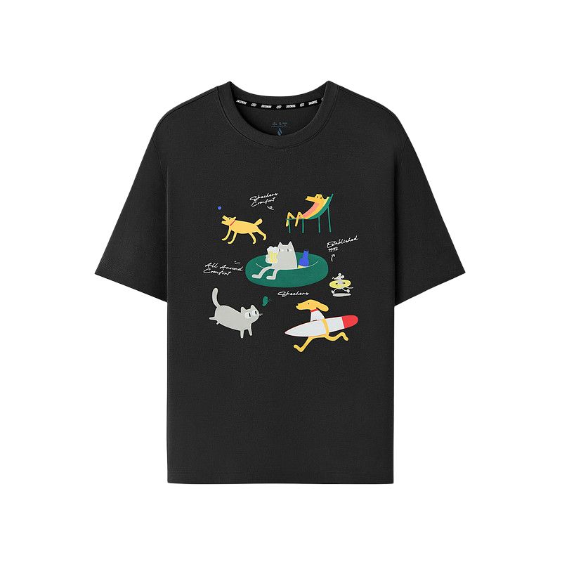 

Футболка GODRI Quick Dry Unisex Skechers, carbon черный/0018