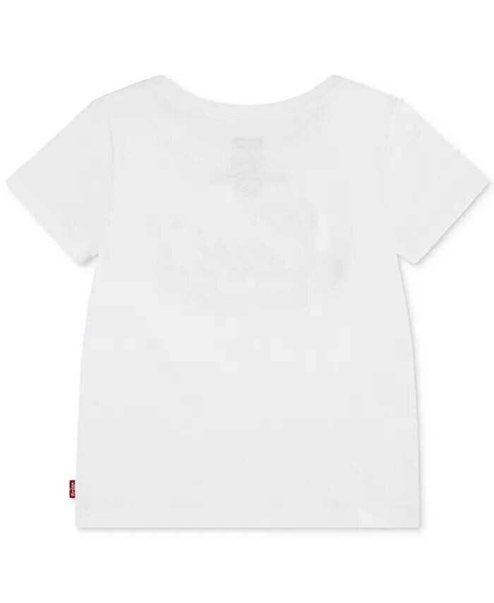 Футболка с графическим логотипом Little Girls Levi'S, белый — фото 2