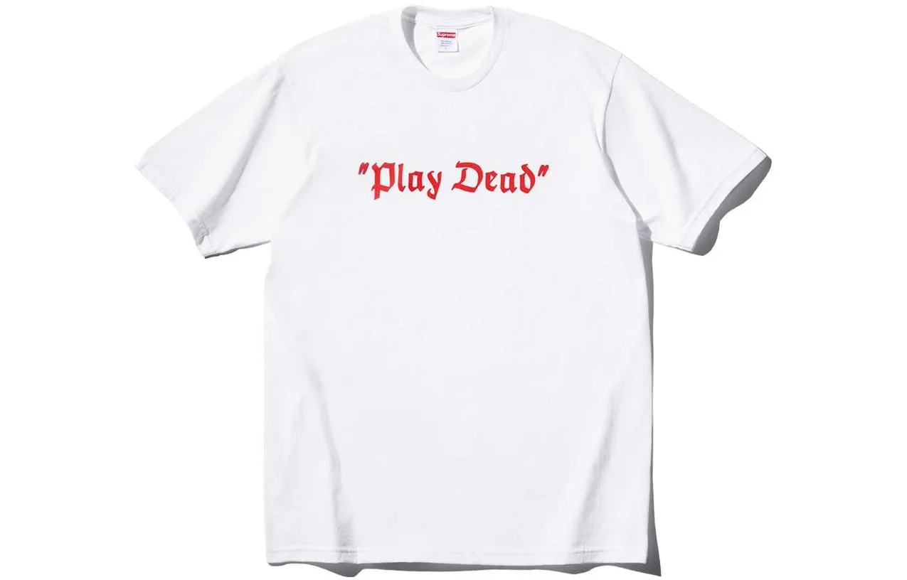Футболка 'Play Dead' Supreme, белый