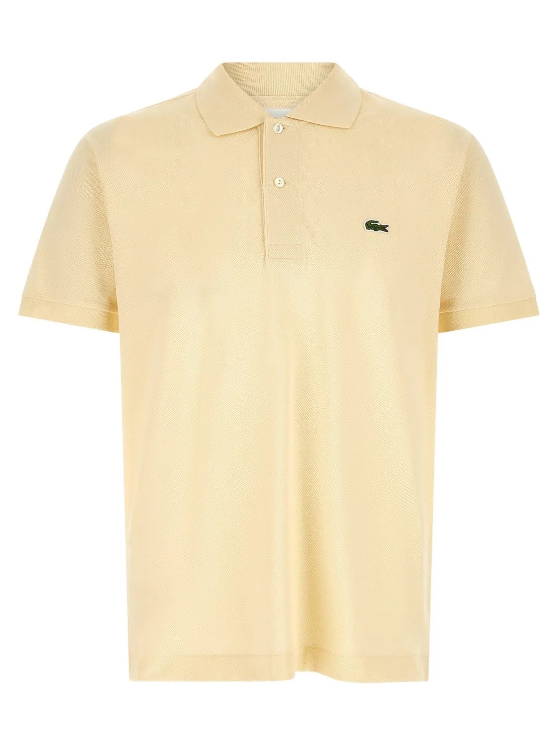 Поло с логотипом-нашивкой Lacoste, желтый