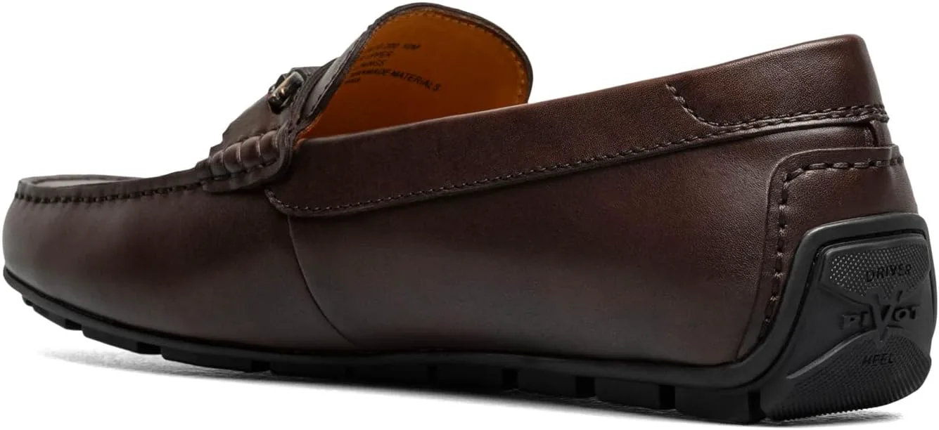 Мужские слипоны Florsheim Motor Moc Toe Bit Driver, коричневый — фото 2