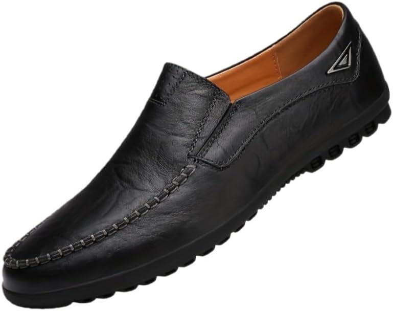 

Мужские повседневные кожаные туфли большого размера - дышащие, с удобной мягкой подошвой и мягкой поверхностью. Подходят для официальной одежды, делового стиля и повседневного использования Fmshi, черный