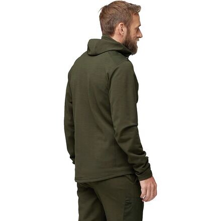 

Флисовая куртка с капюшоном Keb мужская Fjallraven, темно-зеленый