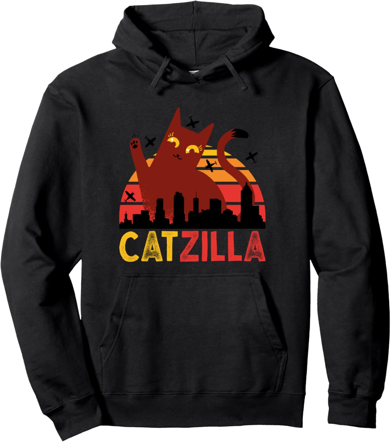 

Винтажная толстовка Catzilla в японском стиле Закат, черная Vintage Cat Gift Store, Черный, Винтажная толстовка Catzilla в японском стиле Закат, черная Vintage Cat Gift Store