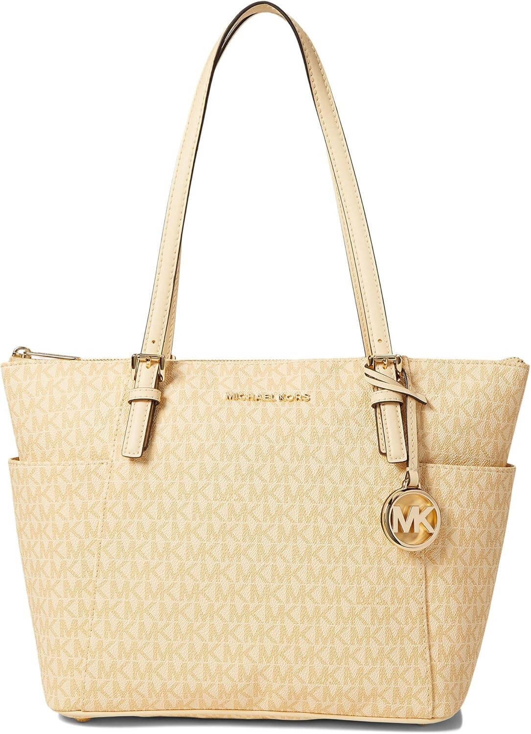

Michael Kors Jet Set Item East/West Top Zip Tote Buttermilk One Size