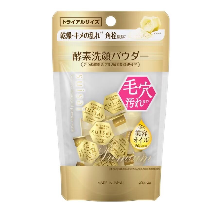 

Kanebo Suisai Suisai Beauty Clear Gold Пудра для умывания 0,35 г, 15 капсул, Gold