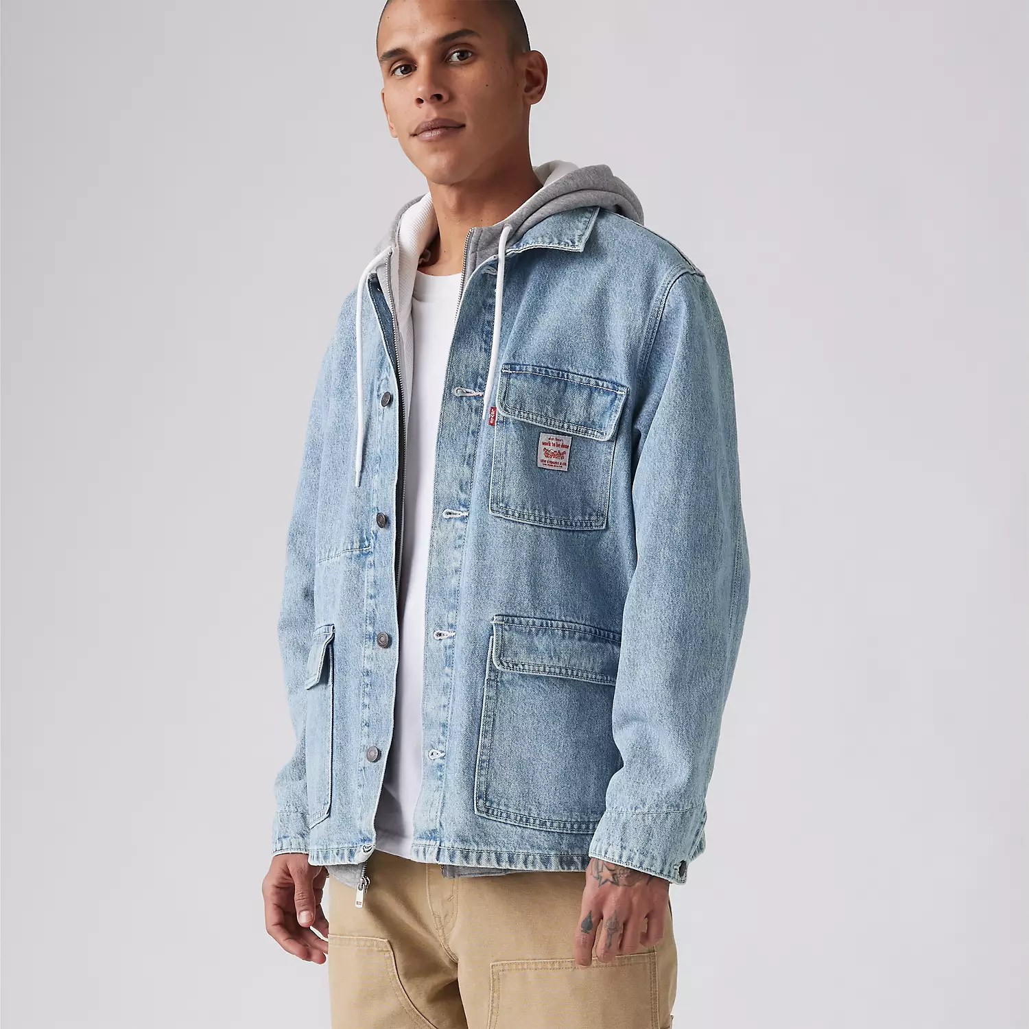 

Пальто инженера Broadway Levi's, цвет Put In Work Coat - Medium Wash