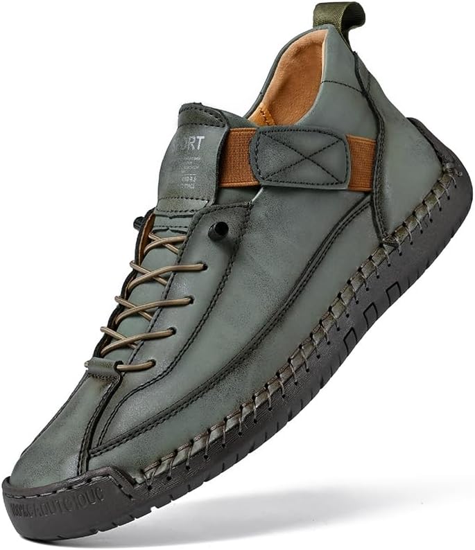 

Мужские ботинки MAIBUSILE Chukka Нескользящие ботинки на щиколотке Лоферы Повседневные ботинки для мужчин Легко надеваемые Легкие кроссовки Ручной работы Модные кроссовки Для ходьбы и вождения, зеленый