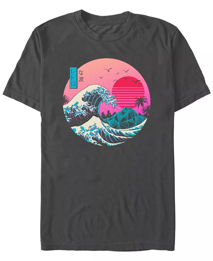 

Мужская футболка с коротким рукавом The Great Retro Wave Design By Humans, серый