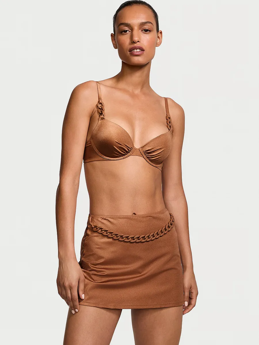 

Мини-юбка-прикрытие из цепочки Victoria'S Secret Swim, цвет Caramel