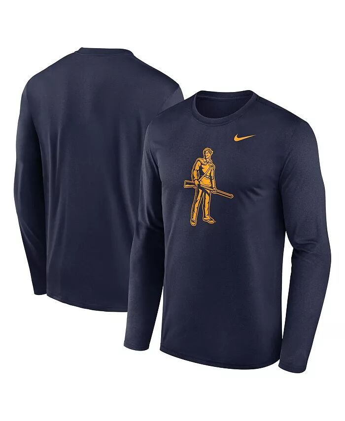 

Футболка мужская с длинным рукавом Navy West Virginia Mountaineers Primetime Alternate Logo Legend Nike