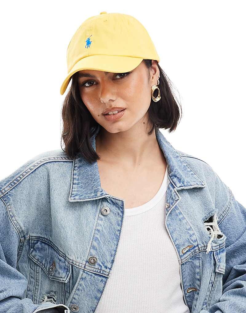 

Желтая кепка с логотипом Polo Ralph Lauren