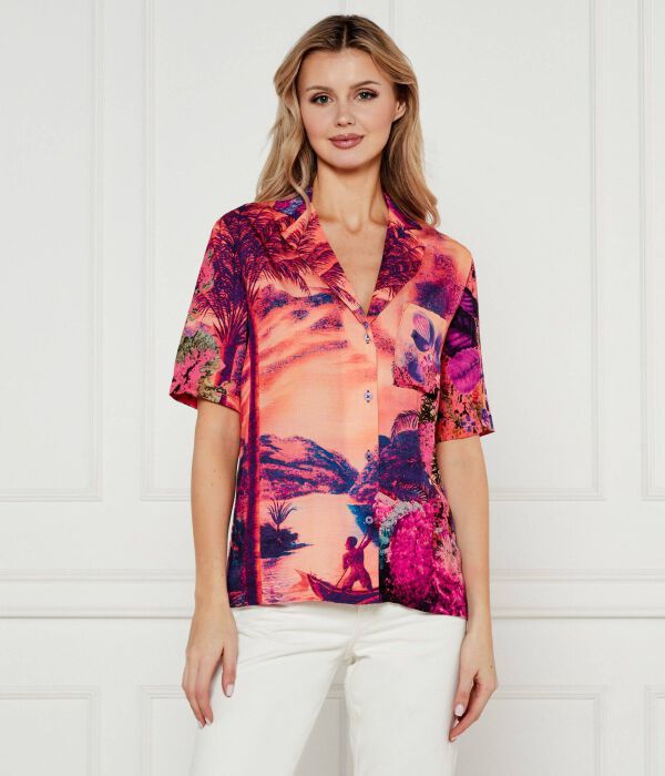 

Рубашка paradise_lacroix Loose fit Desigual, мультиколор