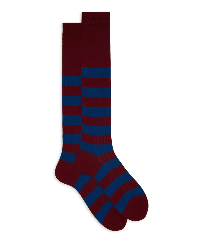 

Хлопковые носки в бордовую полоску Gallo, мультиколор