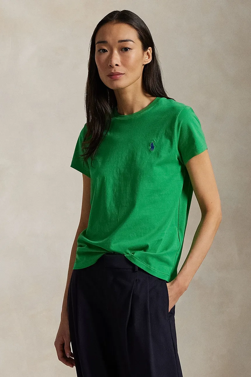 

Хлопковая футболка Polo Ralph Lauren, зеленый