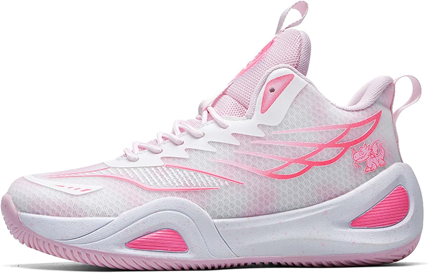 

Мужские, женские и кроссовки средней высоты на шнуровке для баскетбола с резиновой подошвой, противоскользящие, для повседневной ходьбы, износостойкие и прочные, для туризма, удобные и дышащие беговые кроссовки, плоская подошва Ksyvucrd, розовый