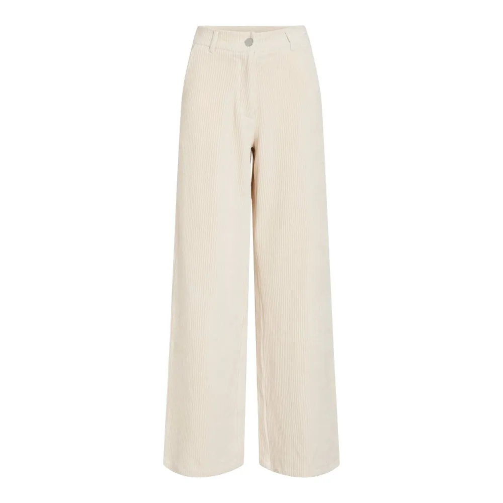 

Брюки Vila Kita Wide Leg Fit Corduroy, бежевый